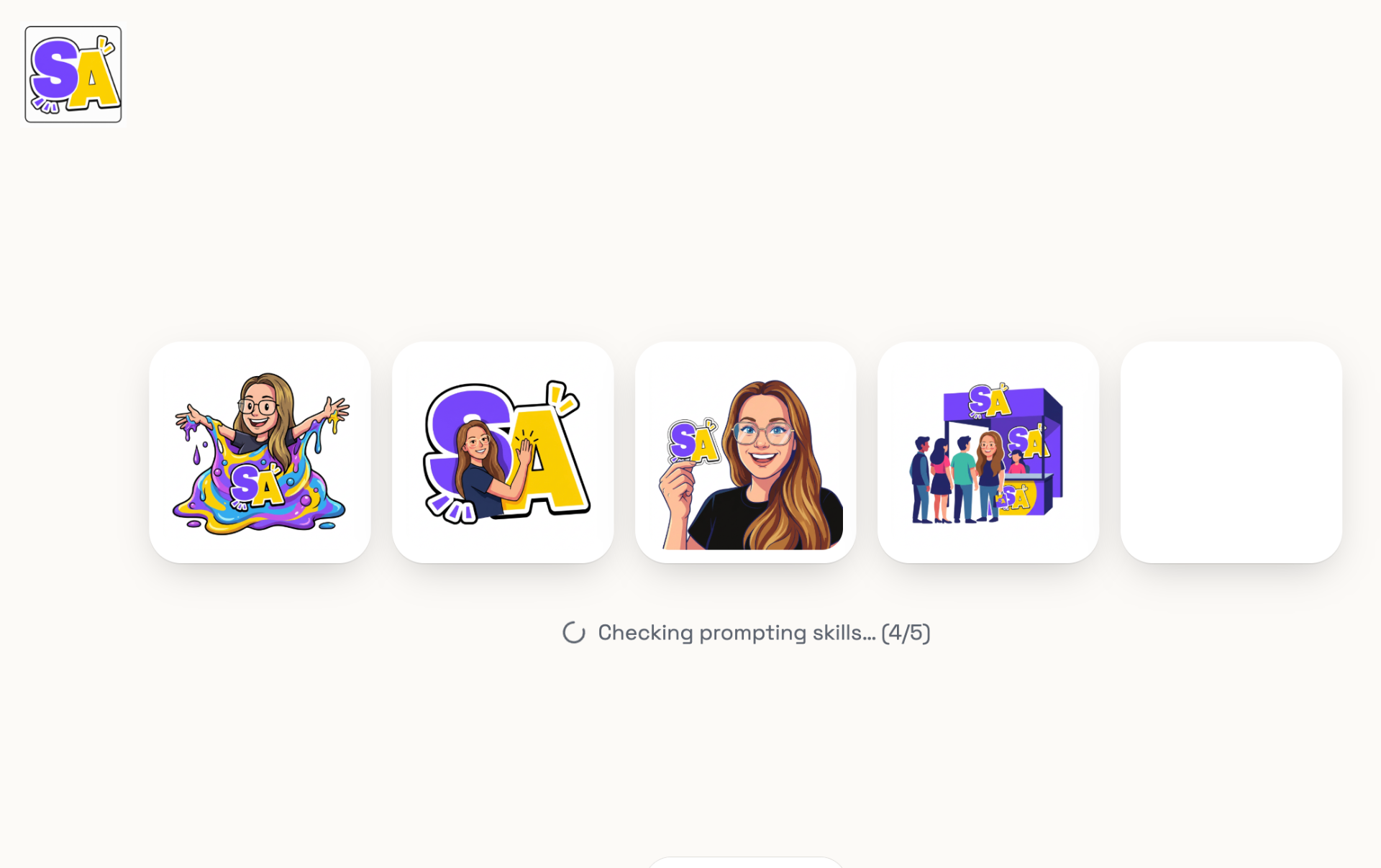 KI generiert Sticker — Screenshot